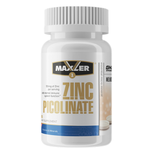 ZINC PICOLINATE 50MG 60 таб.  (Maxler) ZINC PICOLINATE 50MG 60 таб.  (Maxler)